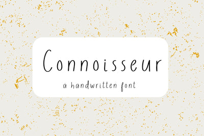 Connoisseur Font Cotton White Studio 