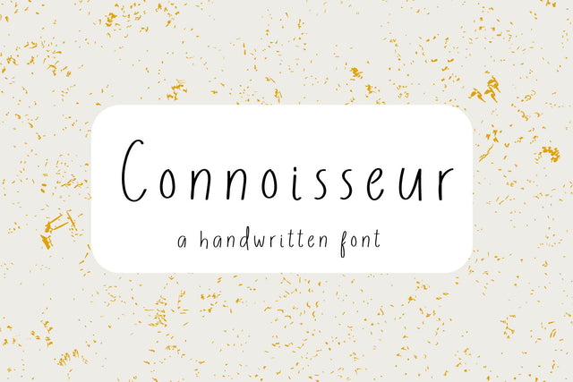 Connoisseur Font Cotton White Studio 