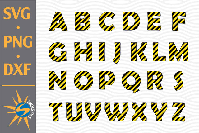Construction Alphabet SVG, PNG, DXF Digital Files Include SVG SVGStoreShop 