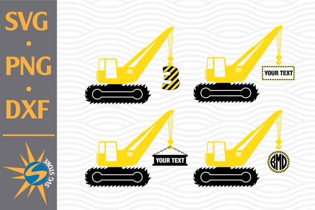 Construction Car Birthday SVG, PNG, DXF Digital Files Include SVG SVGStoreShop 