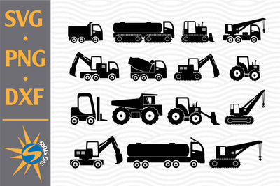 Construction Car Silhouette SVG, PNG, DXF Digital Files Include SVG SVGStoreShop 