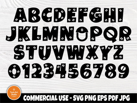 Construction Font SVG, Kids Svg, Alphabet Svg SVG TonisArtStudio 