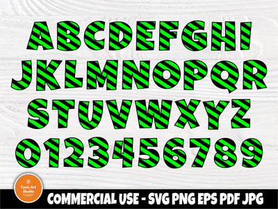 Construction SVG Fonts, Alphabet Svg, Letters Svg SVG TonisArtStudio 