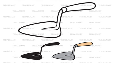 Construction trowel SVG TribaliumArtSF 