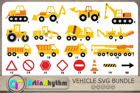Construction Vehicles Svg, Construction Svg, Construction Trucks Svg, Trucks Svg SVG Artinrhythm shop 