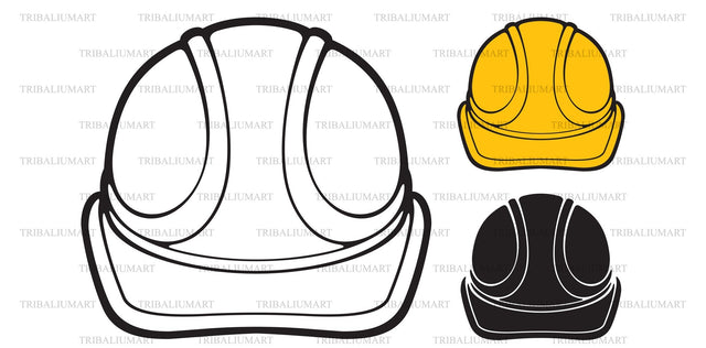 Construction workers hard hat SVG TribaliumArtSF 
