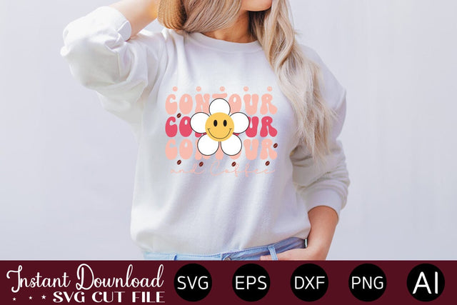 Contour And Coffee Sublimation design Sublimation designmaster24 