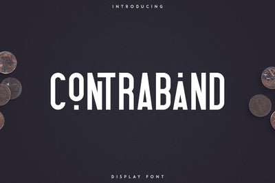 Contraband - Display font Font VPcreativeshop 