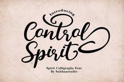 Control spirit Font Sulthan studio 