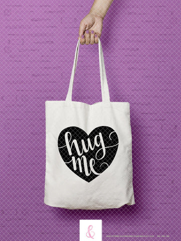 Conversation Heart - Hug Me - SVG PNG DXF CUT FILE SVG Claire And Elise 