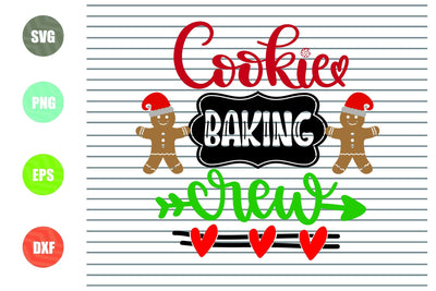 Cookie Baking Crew (2) - Christmas Svg, Png, Dxf, Eps Cut Files SVG Artstoredigital 