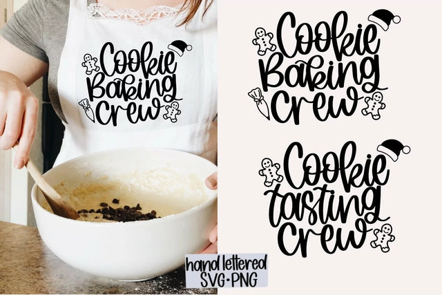 Cookie baking crew SVG, Cookie tasting crew SVG, Hand Lettered SVG SVG AnitaAlyiaLettering 