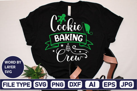 Cookie Baking Crew SVG Cut File SVGs,Quotes and Sayings,Food & Drink,On Sale, Print & Cut SVG DesignPlante 503 