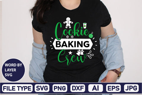 Cookie Baking Crew SVG Cut File SVGs,Quotes and Sayings,Food & Drink,On Sale, Print & Cut SVG DesignPlante 503 