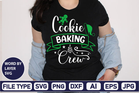 Cookie Baking Crew SVG Cut File SVGs,Quotes and Sayings,Food & Drink,On Sale, Print & Cut SVG DesignPlante 503 