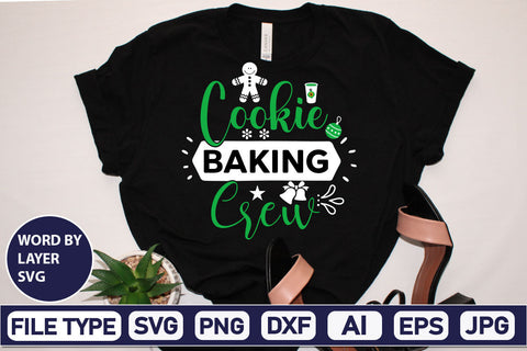 Cookie Baking Crew SVG Cut File SVGs,Quotes and Sayings,Food & Drink,On Sale, Print & Cut SVG DesignPlante 503 