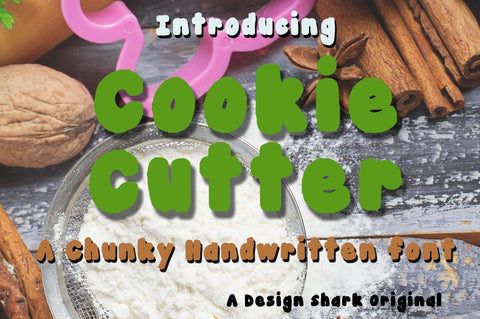 Cookie Cutter Font Design Shark 