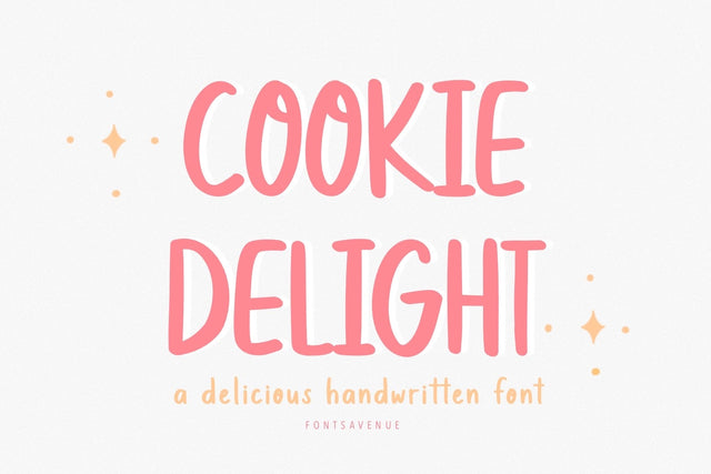 Cookie Delight | Cute Kids Sans Serif Font Font Fonts Avenue 