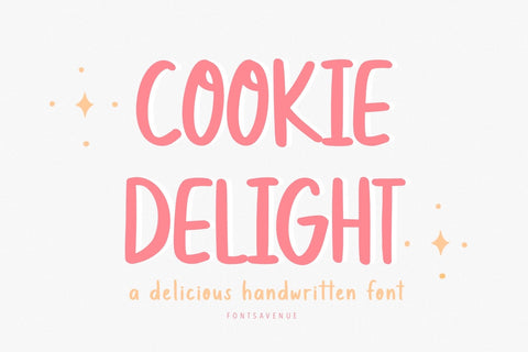 Cookie Delight | Cute Kids Sans Serif Font Font Fonts Avenue 