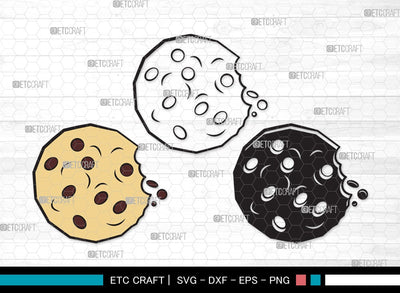 Cookie SVG | Pastry Svg | Kitchen Svg | Biscuit Svg | Chocolate Chip Svg | Cookie Clipart SVG ETC Craft 