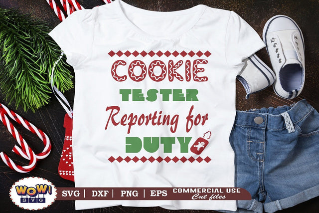 Cookie Tester reporting for duty SVG, Christmas Svg, Dxf, Png SVG Wowsvgstudio 