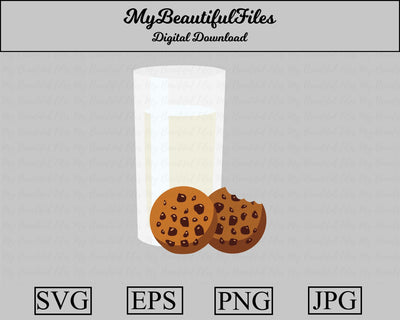 cookies and milk - christmas SVG MyBeautifulFiles 