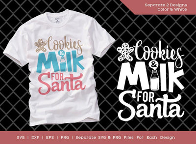Cookies and Milk For Santa SVG Cut File | Christmas Svg | Merry Christmas Svg | Cookies and Milk Svg | Santa Cookies Svg | Holiday T-shirt Design SVG ETC Craft 