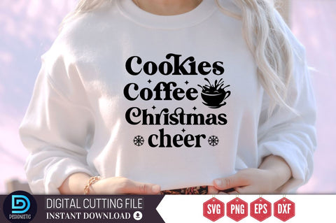 Cookies coffee christmas cheer SVG SVG DESIGNISTIC 