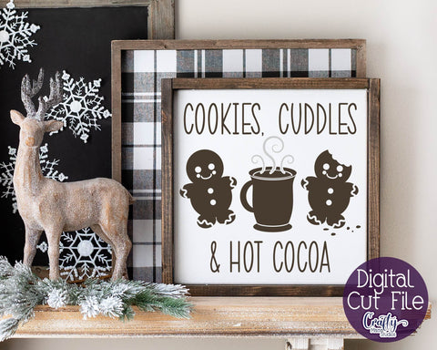 Cookies Cuddles and Hot Cocoa Svg - Christmas Svg SVG Crafty Mama Studios 