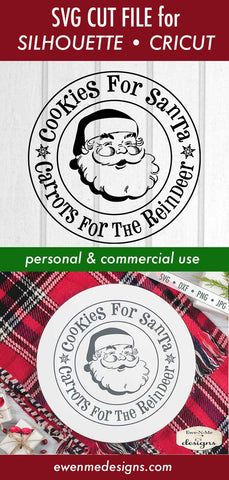 Cookies For Santa - Carrots for Reindeer - SVG SVG Ewe-N-Me Designs 