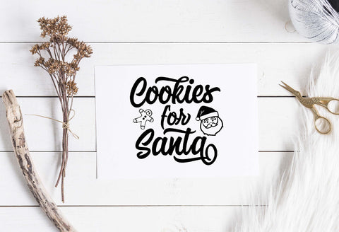 Cookies for Santa | Christmas cut file SVG TheBlackCatPrints 