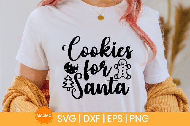 Cookies for santa, christmas svg quote SVG Maumo Designs 