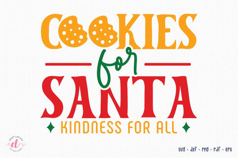 Cookies for Santa Kindness for All SVG SVG CraftLabSVG 