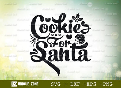 Cookies for Santa | Marry Christmas | Cookies | winter Design | Typography Design SVG Unique Zone 