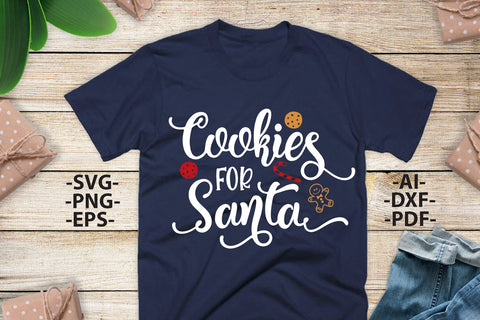 Cookies for Santa Svg | Christmas Cookie SVG | Christmas Shirt SVG | Christmas quote | Christmas Clipart | funny christmas,Cut file SVG 1uniqueminute 