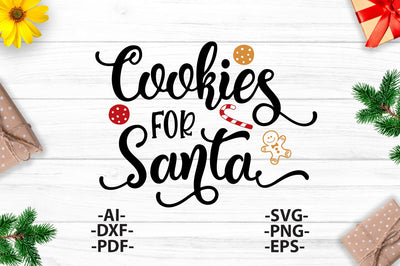 Cookies for Santa Svg | Christmas Cookie SVG | Christmas Shirt SVG | Christmas quote | Christmas Clipart | funny christmas,Cut file SVG 1uniqueminute 