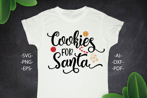 Cookies for Santa Svg | Christmas Cookie SVG | Christmas Shirt SVG | Christmas quote | Christmas Clipart | funny christmas,Cut file SVG 1uniqueminute 