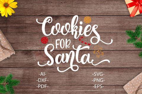 Cookies for Santa Svg | Christmas Cookie SVG | Christmas Shirt SVG | Christmas quote | Christmas Clipart | funny christmas,Cut file SVG 1uniqueminute 