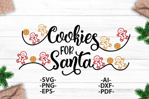 Cookies for Santa Svg | Christmas Shirt SVG | Funny Christmas | Christmas Clipart | Dxf Cricut | Cricut silhouette ,svg cutting file SVG 1uniqueminute 