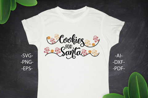 Cookies for Santa Svg | Christmas Shirt SVG | Funny Christmas | Christmas Clipart | Dxf Cricut | Cricut silhouette ,svg cutting file SVG 1uniqueminute 