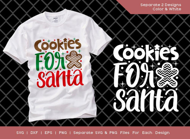 Cookies For Santa SVG Cut File | Christmas Svg | Merry Christmas Svg | Cookies Svg | Santa Cookies Svg | Holiday T-shirt Design SVG ETC Craft 