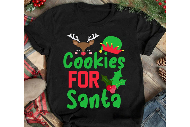 Cookies For Santa SVG Cut File, Cookies For Santa Sublimation Design , Cookies For Santa SVG Design, Christmas SVG Cut File, Christmas SVG Quotes, Merry Christmas SVG Design, Christnmas Sublimation PNG SVG BlackCatsMedia 