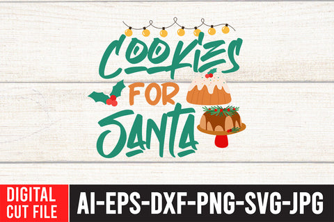 Cookies For Santa SVG Cut File SVG BlackCatsMedia 