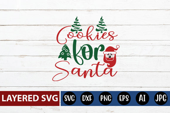 cookies for santa SVG cute file SVG Blessedprint 