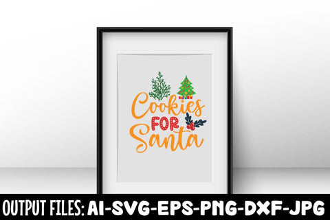 Cookies For Santa svg design SVG Rafiqul20606 