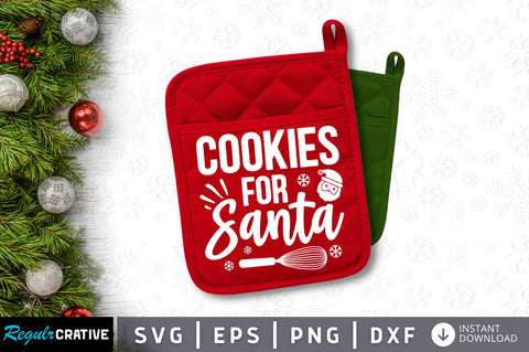 Cookies for santa SVG Design SVG Regulrcrative 