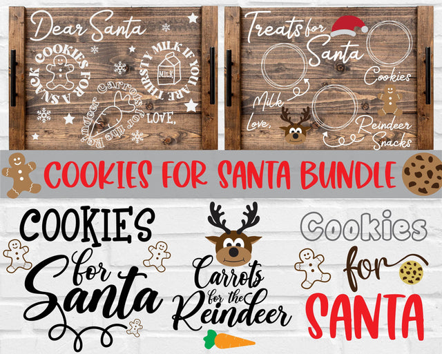 Cookies for Santa SVG | Santa Plate SVG | Santa Tray svg | Christmas SVG | Dear Santa svg | Santa svg | Carrots for the Reindeer | Cookie SVG What A Gem SVG 