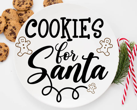 Cookies for Santa SVG | Santa Plate SVG | Santa Tray svg | Christmas SVG | Dear Santa svg | Santa svg | Carrots for the Reindeer | Cookie SVG What A Gem SVG 