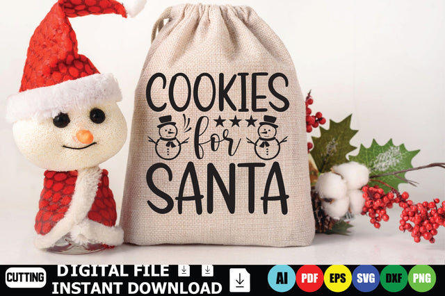Cookies For Santa SVG Shahin alam 