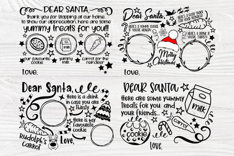 Cookies for Santa Tray SVG, Canadian Santa Plate Svg Bundle, Treats for Santa, Dear Santa Svg, Christmas Svg, Reindeer Treats Svg SVG TonisArtStudio 